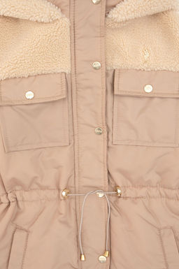 K_z _ocuk Ekru Deri Ceket - U.s. polo assn фото 3