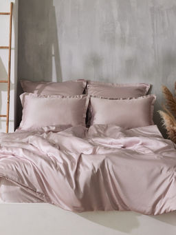Наволочка SL Home Tencel, 50×70+3 см, пудра, тенсель, эвкалиптовое волокно 100%