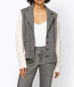 Блейзер, серый - Patrizia dini фото 5