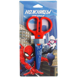 Ножницы фигурные пластиковые, 12,5 см, Человек-паук