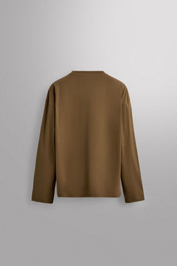 LONG SLEEVE T-SHIRT WITH POCKET - Zara фото 9