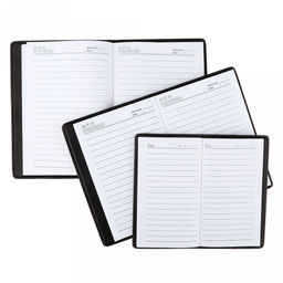 Ежедневник недатированный 9,7х17,3см, 96 листов в линейку, сшитый внутренний блок, обложка иск/кожа съемная, цвет черно-коричневый, матовый (Китай) - Домашняя мода фото 10