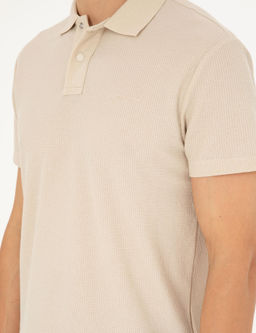 Bej Slim Fit Ti__rt - Pierre cardin фото 7