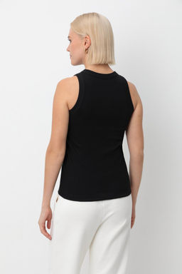 ЕВТ 3296/темный черный майка жен