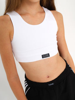 Топ базовый детский, белый - Inzibe фото 7