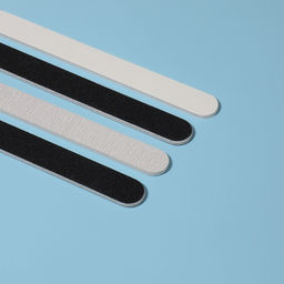 Цена за 3 шт. Набор пилок для ногтей, прямые, 80/100, 100/180, 180/200, 200/240 грит, 18 см, 4 шт., разноцветных