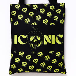 Сумка текстильная ICONIK, 31×1×40.5 см, отдел без молнии, без подклада, черная