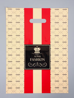 Цена за 50 шт. Пакет полиэтиленовый с вырубной ручкой "Люкс" 30 х 40 см 60 мкм