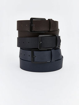 Deri G?r?n?ml? Erkek Kemer 3l?