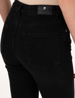Siyah Flare Fit Jean Pantolon