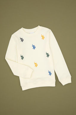 Erkek _ocuk Krem Sweatshirt Sepette S_rpriz _ndirim