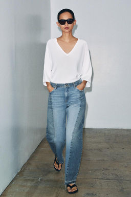 V-NECK T-SHIRT - Zara фото 16