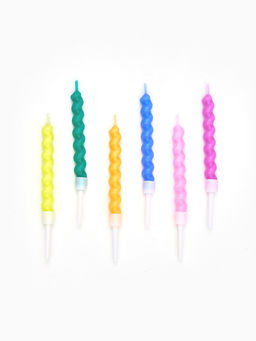 Цена за 2 шт. Набор свечей для торта «Спираль», 8 см