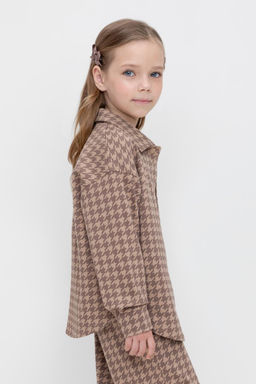 Crockid _ КР 302559/беж,гусиная лапка к507 жакет для дев  фото 4