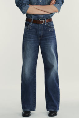 TRF JEANS WITH METAL STUDS
