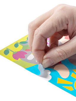 Набор для творчества. Аппликация фольгой "Медвежонок" размер 138х165 мм (конверт, 6 цв)