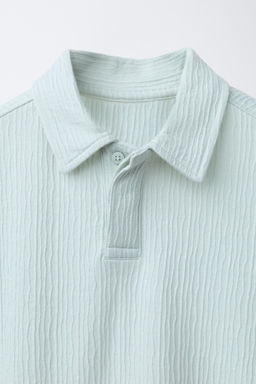 CONJUNTO CAMISETA POLO Y BERMUDA TEXTURA / Verde claro - Zara фото 6