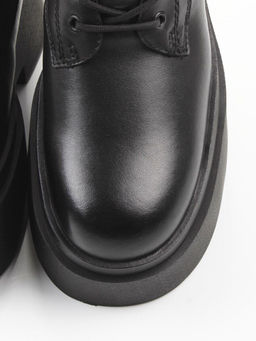 04-PAT225-1Z BLACK Ботинки зимние женские (натуральная кожа, 100% шерсть)