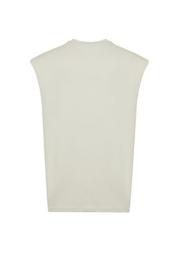 TRENDYOL MAN Siyah Oversize/Genis Kesim Kabar?k Yaz? Bask?l? Etiketli T-Shirt/Atlet TMNSS24AL00005 - Trendyolmilla фото 8