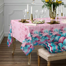 "Византийский узор" Скатерть рогожка 180х150см, 171г/м2, хлопок 100%, "Домашняя мода" (Россия)