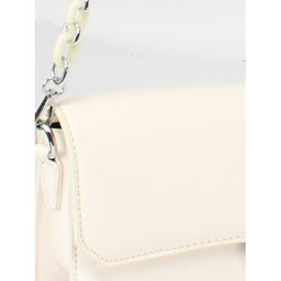 Сумка женская искусственная кожа Ch&K-2806, 1отд, плечевой ремень, белый SALE 259978 - Adelia фото 4