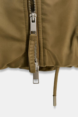 FAUX FUR COLLAR BOMBER JACKET ZW COLLECTION - Zara фото 9