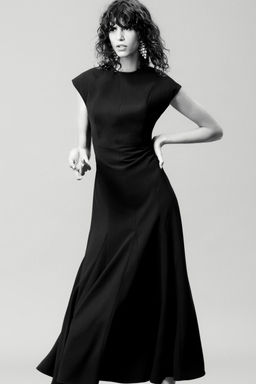 ZW COLLECTION CREPE LONG DRESS - Zara фото 7