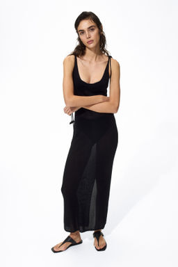 Vestido en punto fino de mezcla de seda - H&m фото 4