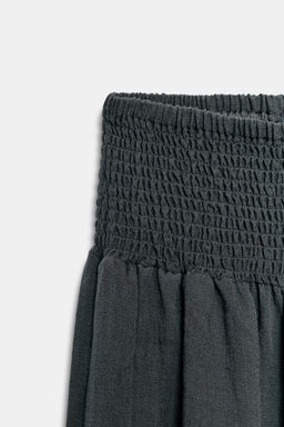 PANTAL?N BAGGY CINTURA EL?STICA / Gris antracita - Zara фото 8