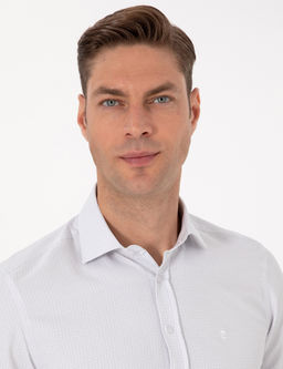 Koyu Haki Slim Fit Uzun Kollu G_mlek