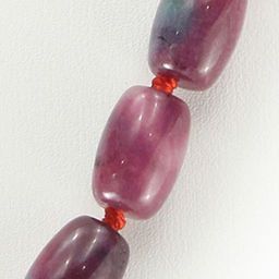 Турмалин (имитация), бочонки 8х13мм, бусы длиной 48см