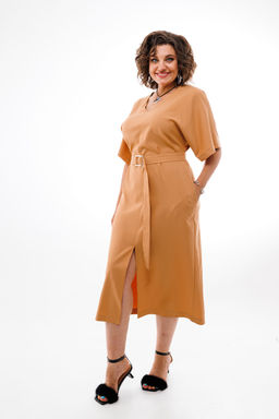 Платье ANELLI 1391 горчица