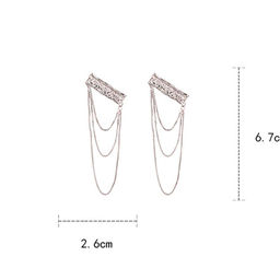 Серьги длинные на гвоздиках арт. 11 6670 (id 246102) - Rada фото 4