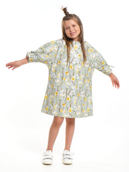 Платье нарядное хлопковое UD 7947 цветы - Mini maxi фото 3