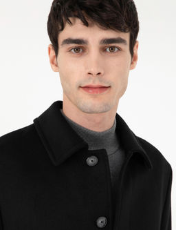 Siyah Slim Fit Ka_e Kaban - Pierre cardin фото 2