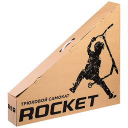 Самокат трюковый ROCKET,колеса PU/пластик 100 мм,ABEC 7, зелёный