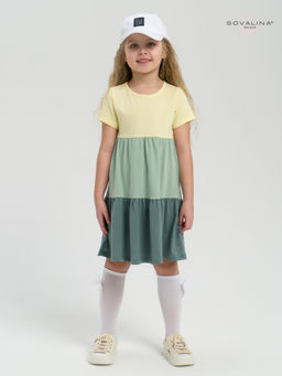 Платье Тия желтый-полынь-хаки - Sovalina фото 6