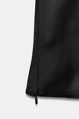 TOP SATINADO BOTONES LATERALES / Negro - Zara фото 7