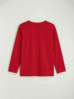 Bask?l? Uzun Kollu K?z ?ocuk Ti??rt