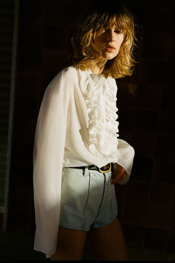 Blusa con volantes - H&m фото 4