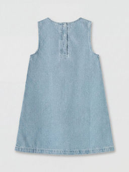 ?i?ek Nak??l? K?z ?ocuk Jean Elbise