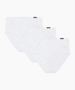 ATLANTIC 3BLP-585 Трусы макси Basic - набор 3 шт. белый