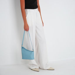 Сумка кросс-боди на молнии, цвет голубой - Simaland фото 2