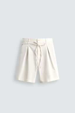BERMUDA RELAXED FIT PLIEGUES / Crudo - Zara фото 7