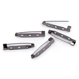 Zlatka Заготовки для броши DC-315/5 3.5 см 5 шт №03 под черный никель