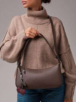 Сумка багет кросс-боди Azaro 31200 коричневый торф