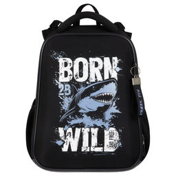 Рюкзак Berlingo Expert "Born to be WILD" (RU-EX-1249) 37*28*16см, 2 отделения, 2 кармана, анатомическая спинка