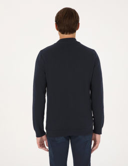 Lacivert Slim Fit Fermuarl_ Triko H_rka - Pierre cardin фото 5