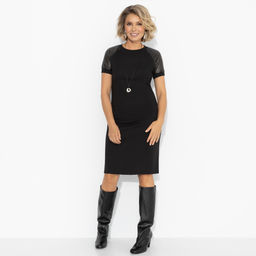 Платье с рукавами из экокожи, Быть вне правил - Charutti фото 10