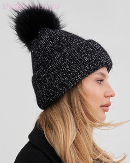 Рафаэла Селия шеврон флис помпон Колпак (56-58)